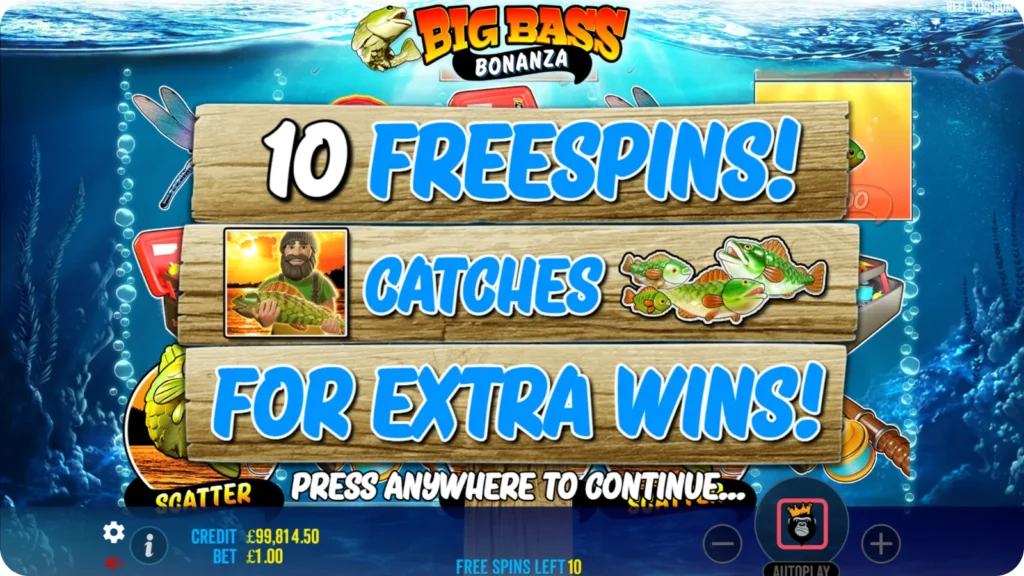 Big Bass Bonanza Free Spins