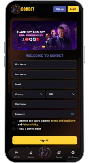 Casino homepage